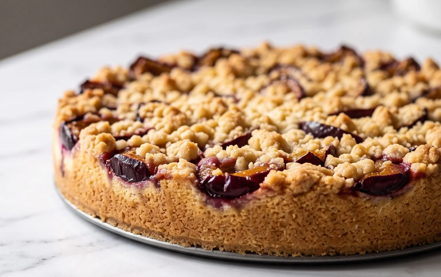 Zwetschgen-Käsekuchen: Mürbeteig & Streusel-Genuss