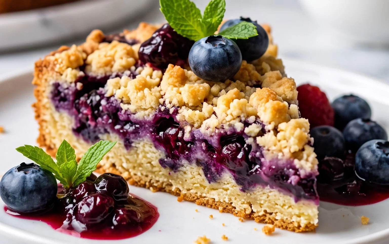 Heidelbeerkuchen mit Streusel