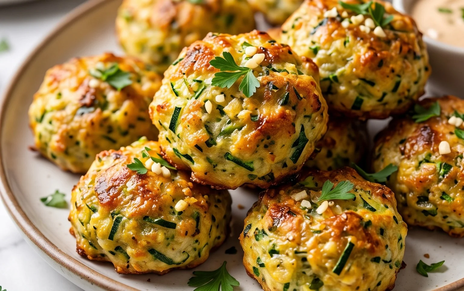 Zucchini Garlic Bites