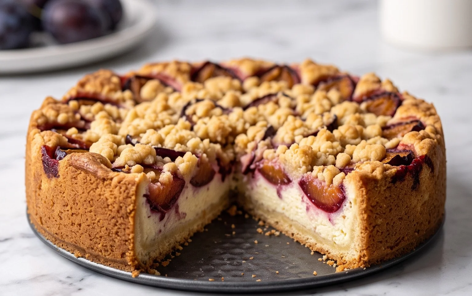 Zwetschgenkuchen: Quark & Streusel für Spätsommer